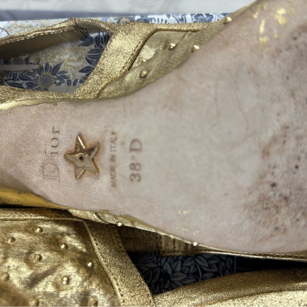 🆕 DiorJ'Dior suede Rhinestone Slingback - Picture 8 of 8